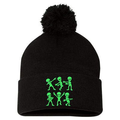 Dancing Aliens Dance Challenge Pom Pom 12in Knit Beanie