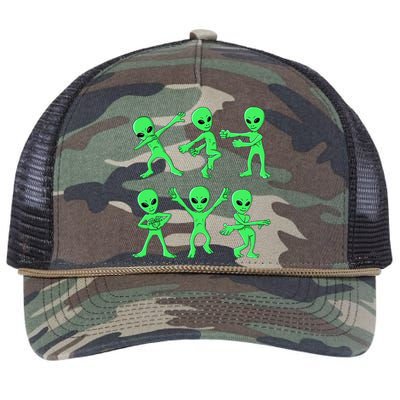 Dancing Aliens Dance Challenge Retro Rope Trucker Hat Cap