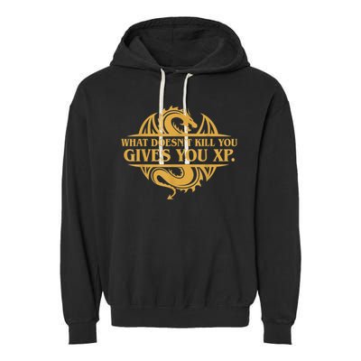 Dungeons And Dragons What Doesn't Kill You Gives You XP Garment-Dyed Fleece Hoodie
