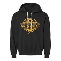 Dungeons And Dragons What Doesn't Kill You Gives You XP Garment-Dyed Fleece Hoodie