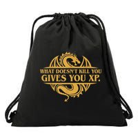 Dungeons And Dragons What Doesn't Kill You Gives You XP Drawstring Bag