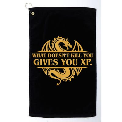 Dungeons And Dragons What Doesn't Kill You Gives You XP Golf Towel