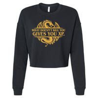 Dungeons And Dragons What Doesn't Kill You Gives You XP Cropped Pullover Crew
