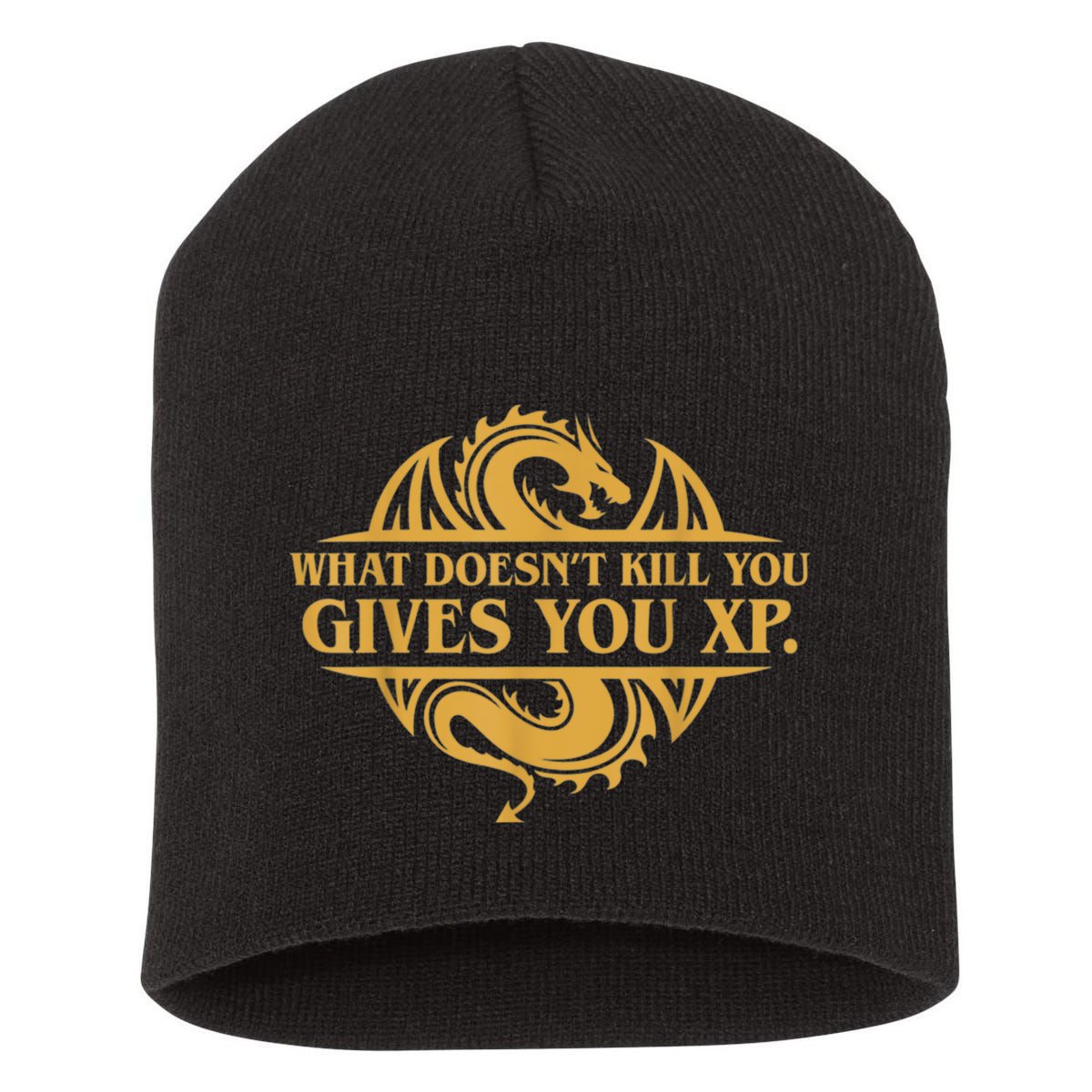 Dungeons And Dragons What Doesn't Kill You Gives You XP Short Acrylic Beanie