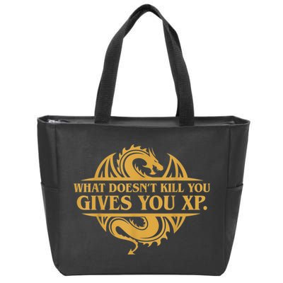 Dungeons And Dragons What Doesn't Kill You Gives You XP Zip Tote Bag