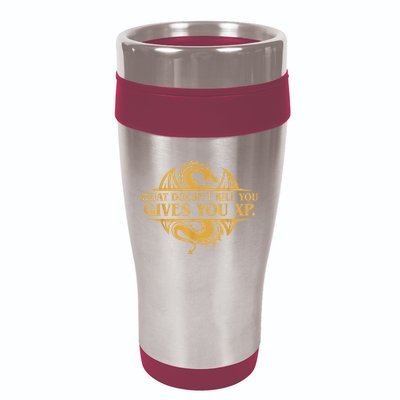 Dungeons And Dragons What Doesn't Kill You Gives You XP 16oz Travel Tumbler