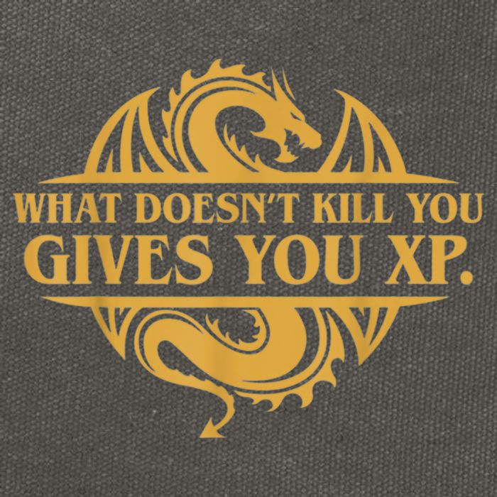 Dungeons And Dragons What Doesn't Kill You Gives You XP Cotton Canvas Backpack