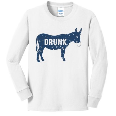 Drunk Ass Kids Long Sleeve Shirt