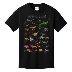 Dinosaur Alphabet Dino ABC Dinosaur Kids T-Shirt