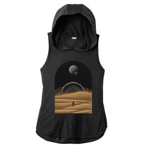 Dune Arrakis Ladies PosiCharge Tri-Blend Wicking Draft Hoodie Tank