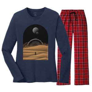 Dune Arrakis Women's Long Sleeve Flannel Pajama Set 