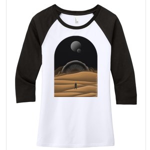 Dune Arrakis Women's Tri-Blend 3/4-Sleeve Raglan Shirt