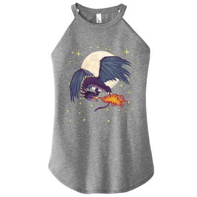 Dragonfire Awesome Dragon Tee Novetly Medieval Fantasy Gift Great Gift Women’s Perfect Tri Rocker Tank