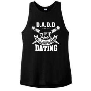 D A D D Dads Against Daughters Dating Gift Ladies PosiCharge Tri-Blend Wicking Tank