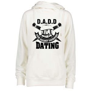 D A D D Dads Against Daughters Dating Gift Womens Funnel Neck Pullover Hood