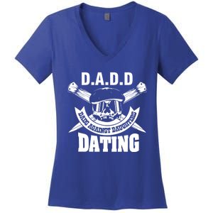 D A D D Dads Against Daughters Dating Gift Women's V-Neck T-Shirt