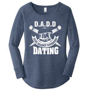 D A D D Dads Against Daughters Dating Gift Women's Perfect Tri Tunic Long Sleeve Shirt