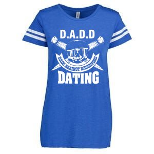 D A D D Dads Against Daughters Dating Gift Enza Ladies Jersey Football T-Shirt