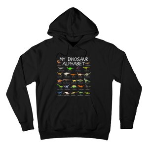 Dinosaur Alphabet Dino ABC For  Dinosaur Hoodie