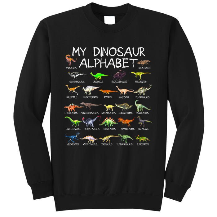 Dinosaur Alphabet Dino ABC For  Dinosaur Sweatshirt