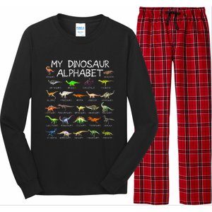 Dinosaur Alphabet Dino ABC For  Dinosaur Long Sleeve Pajama Set