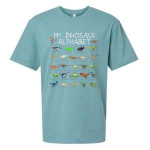 Dinosaur Alphabet Dino ABC For  Dinosaur Sueded Cloud Jersey T-Shirt