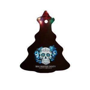 Diabetes Awareness Dead Pancreas Society Sugar Skull Ceramic Tree Ornament