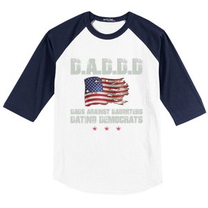 D A D D D Dads Against Daughters Dating Democrats Gift Baseball Sleeve Shirt