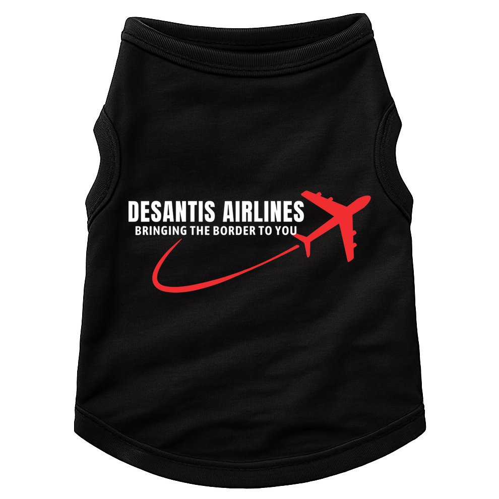 Desantis Airlines DeSantis Airlines Funny Political Trending Doggie Tank