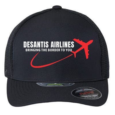 Desantis Airlines DeSantis Airlines Funny Political Trending Flexfit Unipanel Trucker Cap