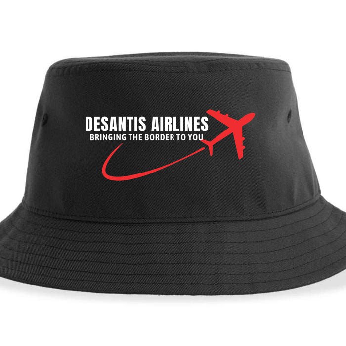 Desantis Airlines DeSantis Airlines Funny Political Trending Sustainable Bucket Hat