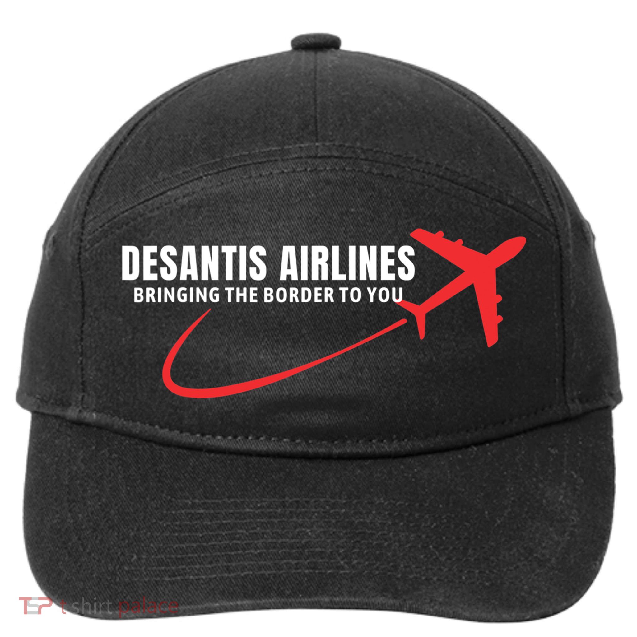 Desantis Airlines DeSantis Airlines Funny Political Trending 7-Panel Snapback Hat