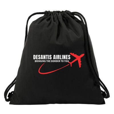 Desantis Airlines DeSantis Airlines Funny Political Trending Drawstring Bag