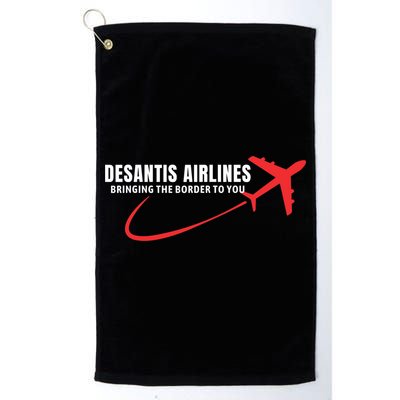 Desantis Airlines DeSantis Airlines Funny Political Trending Golf Towel