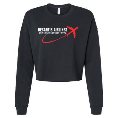 Desantis Airlines DeSantis Airlines Funny Political Trending Cropped Pullover Crew