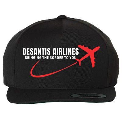 Desantis Airlines DeSantis Airlines Funny Political Trending Wool Snapback Cap