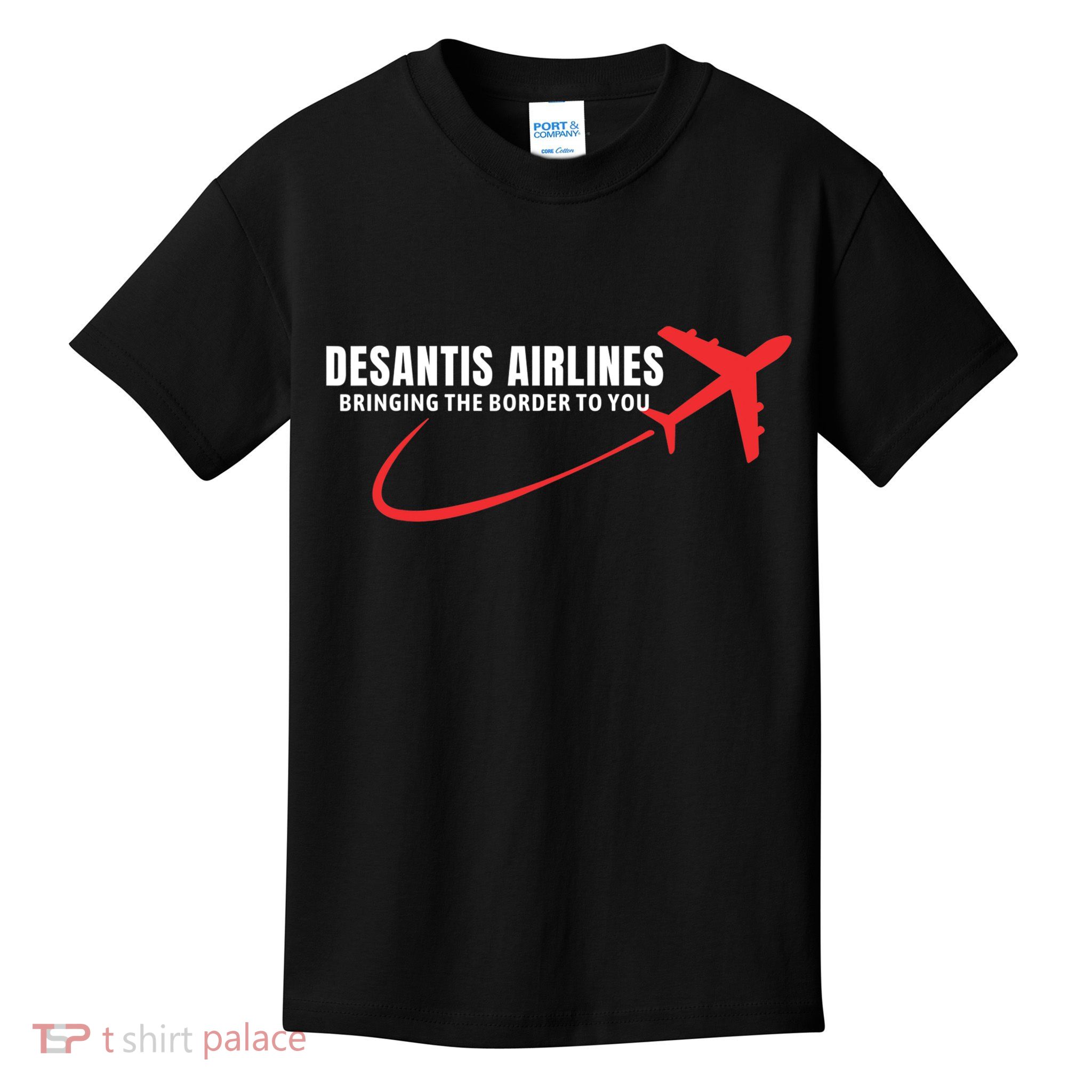 Desantis Airlines DeSantis Airlines Funny Political Trending Kids T-Shirt