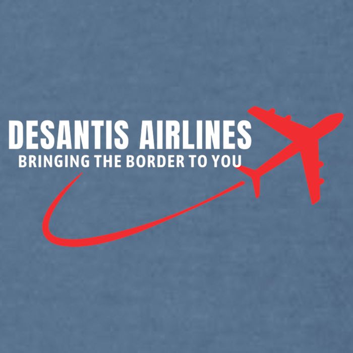Desantis Airlines DeSantis Airlines Funny Political Trending Garment-Dyed Sweatshirt