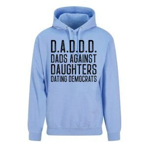 D A D D D Meaningful Gift Dads Against Daughters Dating Democrats Cute Gift Unisex Surf Hoodie