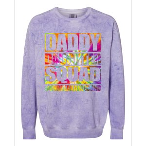 Daddy And Daughter Shirts Matching Father Daughter Squad Colorblast Crewneck Sweatshirt