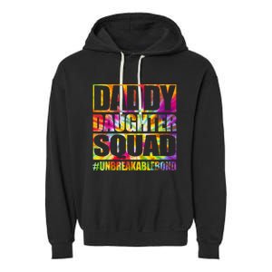 Daddy And Daughter Shirts Matching Father Daughter Squad Garment-Dyed Fleece Hoodie