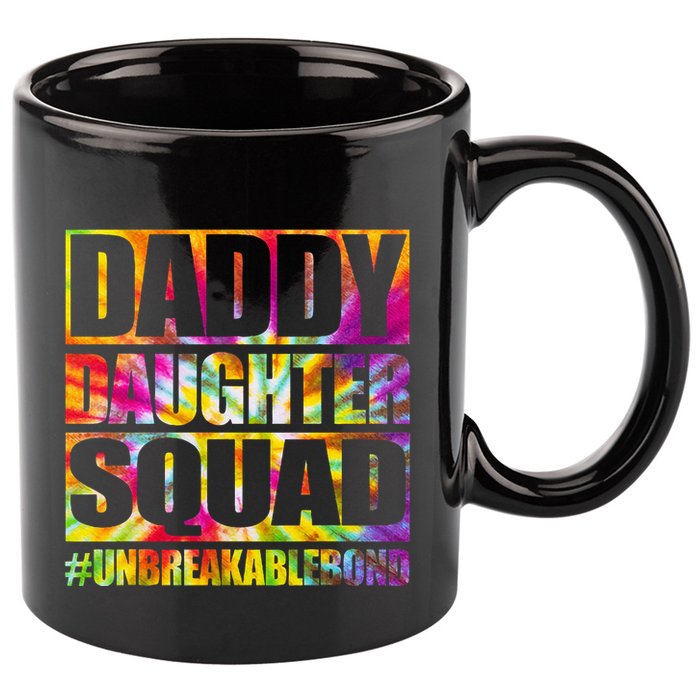 Daddy And Daughter Shirts Matching Father Daughter Squad 11oz C Handle Ceramic Mug