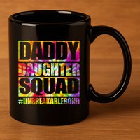 Daddy And Daughter Shirts Matching Father Daughter Squad 11oz C Handle Ceramic Mug