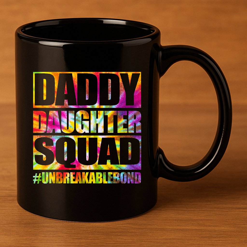 Daddy And Daughter Shirts Matching Father Daughter Squad 11oz C Handle Ceramic Mug