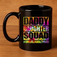 Daddy And Daughter Shirts Matching Father Daughter Squad 11oz C Handle Ceramic Mug