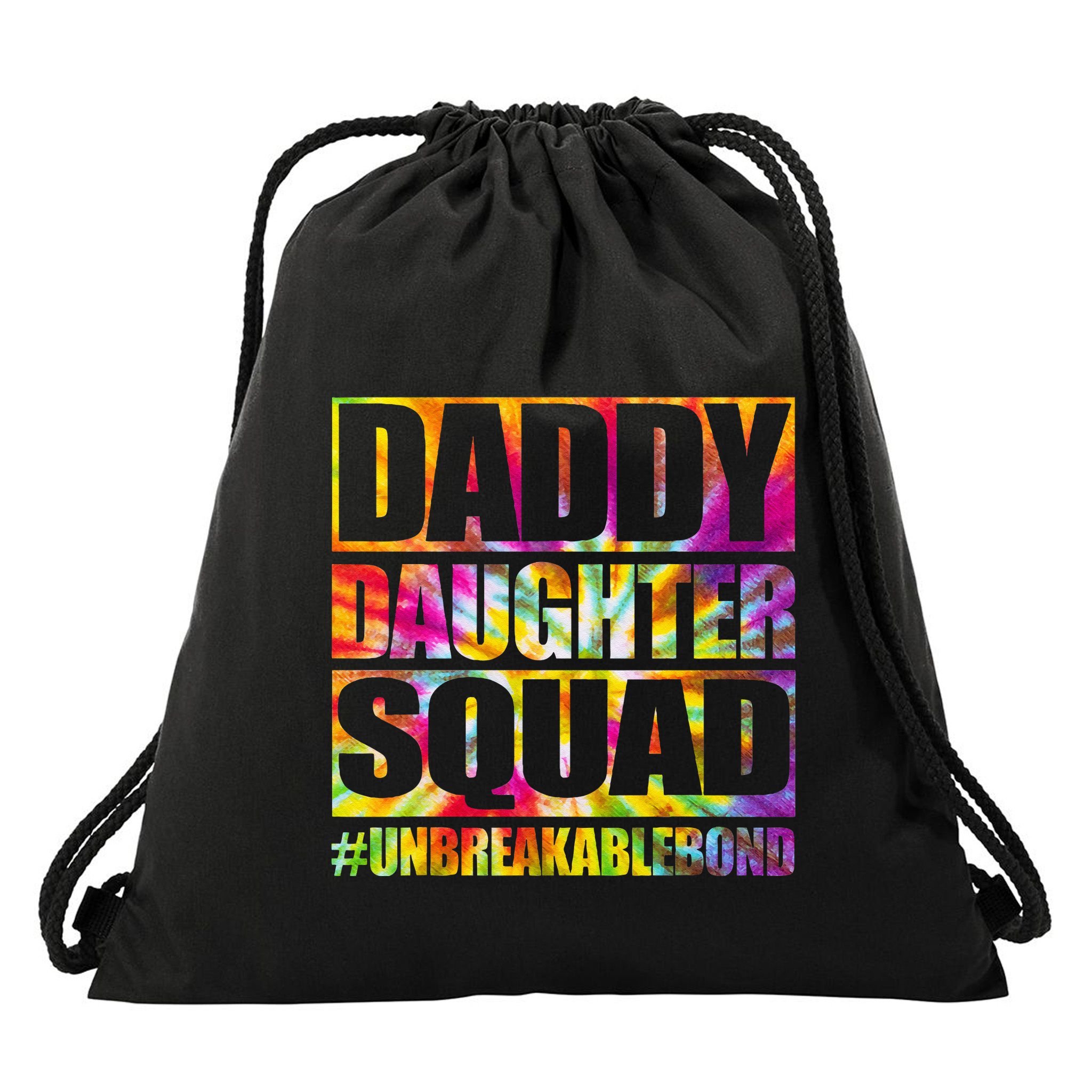 Daddy And Daughter Shirts Matching Father Daughter Squad Drawstring Bag