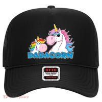 Dadacorn Dad Unicorn High Crown Mesh Back Trucker Hat