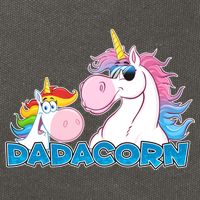 Dadacorn Dad Unicorn Cotton Canvas Backpack