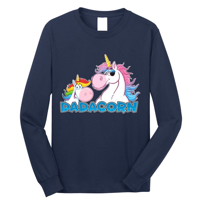 Dadacorn Dad Unicorn Long Sleeve Shirt