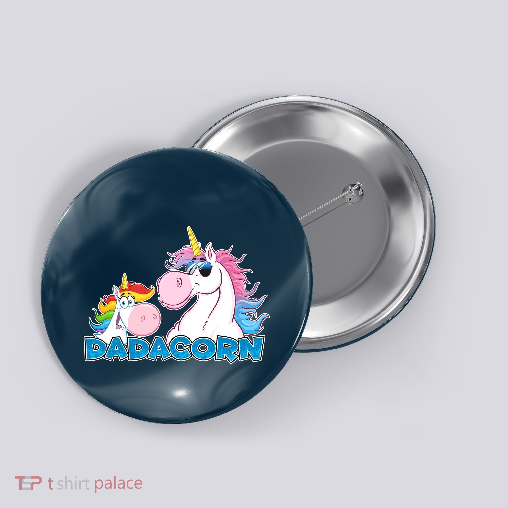 Dadacorn Dad Unicorn Button